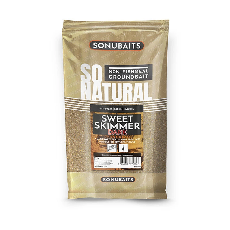 Sonubaits So Natural Sweet Skimmer Dark Groundbait 1kg